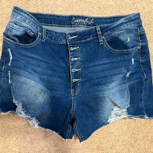 Copperflash denim shorts